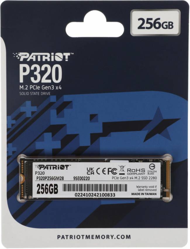 Накопитель SSD Patriot P320P256GM28 — для бизнеса и офиса Накопитель SSD Patriot P320P256GM28 — для бизнеса и офиса
