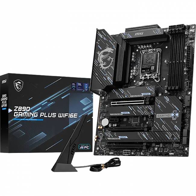 Материнская плата MSI Z890 GAMING PLUS WIFI6E — для бизнеса и офиса Материнская плата MSI Z890 GAMING PLUS WIFI6E — для бизнеса и офиса