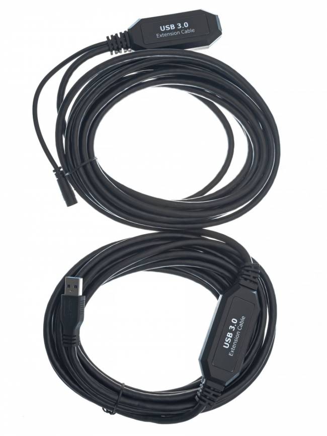 Кабель-адаптер USB3.0-repeater, удлинительный активный <Am-->Af> 10м VCOM <CU827> VCOM USB 2.0 Type-AM - USB 2.0 Type-AF 10м — для бизнеса и офиса