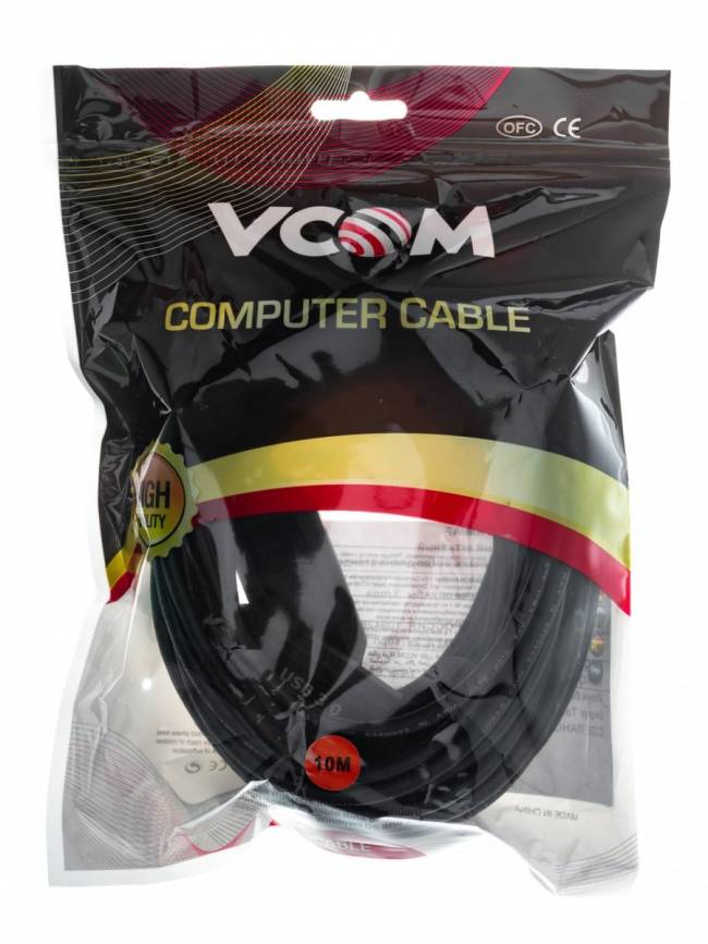 Кабель-адаптер USB3.0-repeater, удлинительный активный <Am-->Af> 10м VCOM <CU827> VCOM USB 2.0 Type-AM - USB 2.0 Type-AF 10м — для бизнеса и офиса
