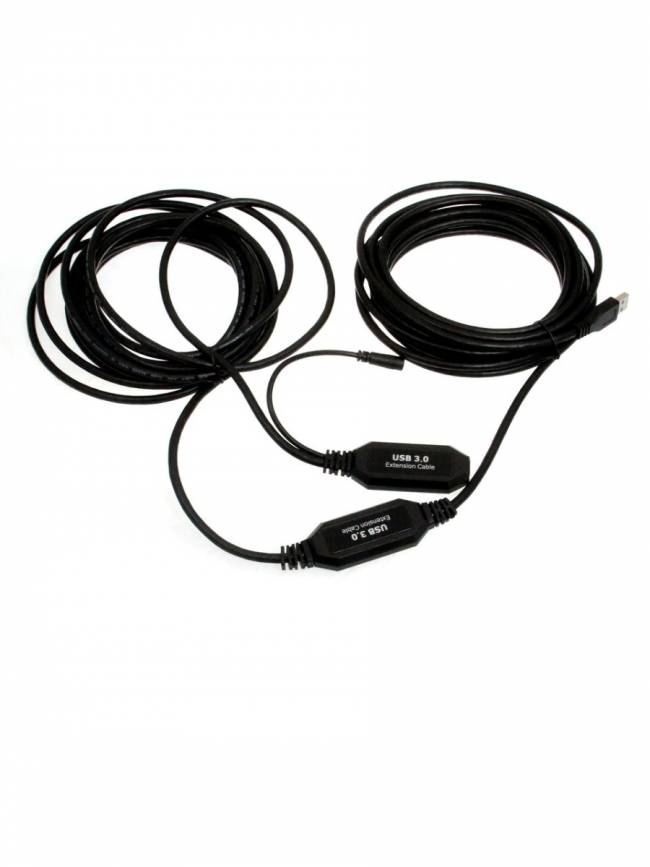 Кабель-адаптер USB3.0-repeater, удлинительный активный <Am-->Af> 10м VCOM <CU827> VCOM USB 2.0 Type-AM - USB 2.0 Type-AF 10м — для бизнеса и офиса