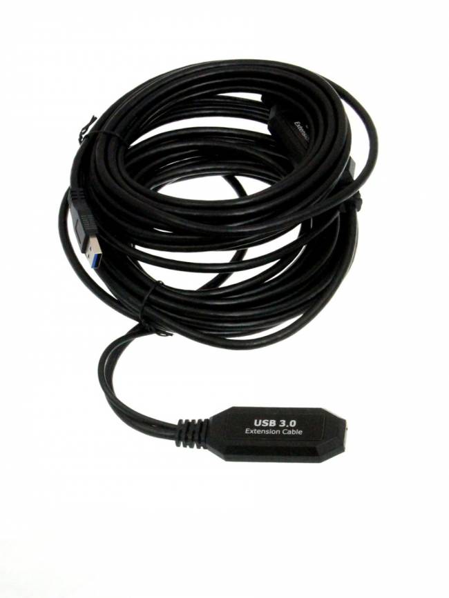 Кабель-адаптер USB3.0-repeater, удлинительный активный <Am-->Af> 10м VCOM <CU827> VCOM USB 2.0 Type-AM - USB 2.0 Type-AF 10м — для бизнеса и офиса