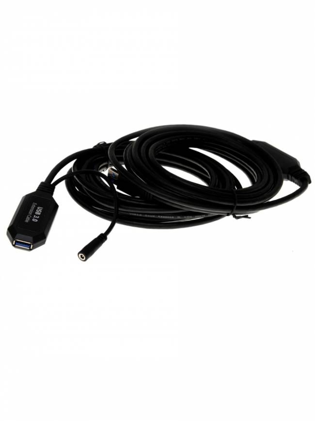 Кабель-адаптер USB3.0-repeater, удлинительный активный <Am-->Af> 10м VCOM <CU827> VCOM USB 2.0 Type-AM - USB 2.0 Type-AF 10м — для бизнеса и офиса