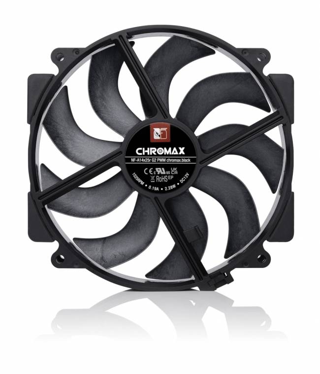 Кулер для корпуса Noctua NF-A14x25r G2 PWM chromax.black.swap — для бизнеса и офиса Кулер для корпуса Noctua NF-A14x25r G2 PWM chromax.black.swap — для бизнеса и офиса