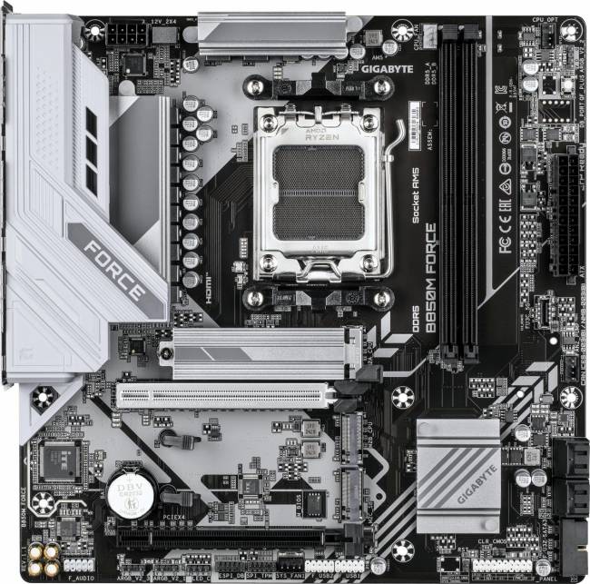Материнская плата Gigabyte B850M FORCE — для бизнеса и офиса Материнская плата Gigabyte B850M FORCE — для бизнеса и офиса