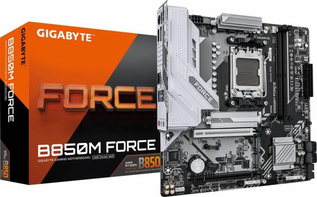 Материнская плата Gigabyte B850M FORCE — для бизнеса и офиса Материнская плата Gigabyte B850M FORCE — для бизнеса и офиса