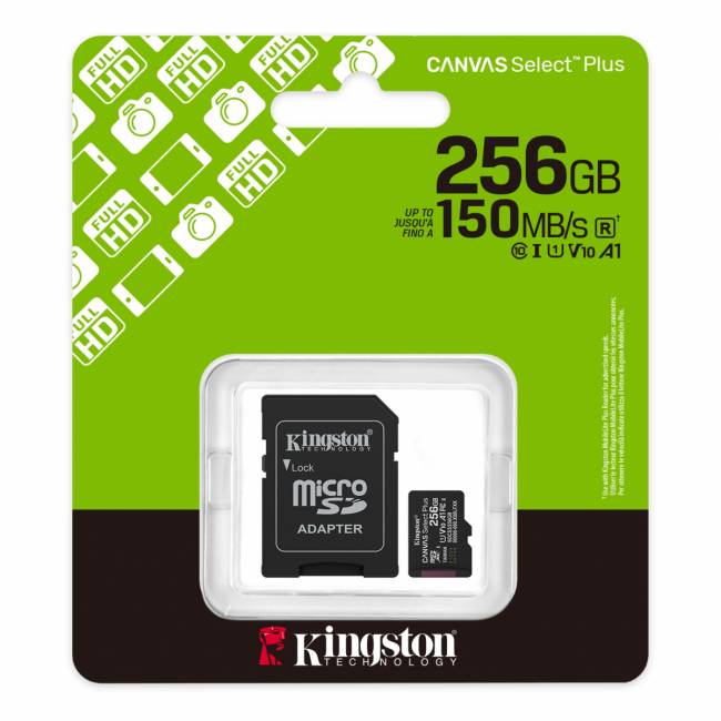 Карта памяти Kingston SDCS3/256GB — для бизнеса и офиса Карта памяти Kingston SDCS3/256GB — для бизнеса и офиса