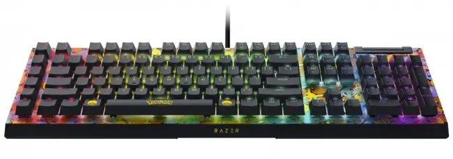Игровая клавиатура Razer BlackWidow V4 X (Green Switch) - Pokemon Kanto Starters Ed. - US Layout Razer RZ03-04704200-R3M1 — для бизнеса и офиса Игровая клавиатура Razer BlackWidow V4 X (Green Switch) - Pokemon Kanto Starters Ed. - US Layout Razer RZ03-04704200-R3M1 — для бизнеса и офиса