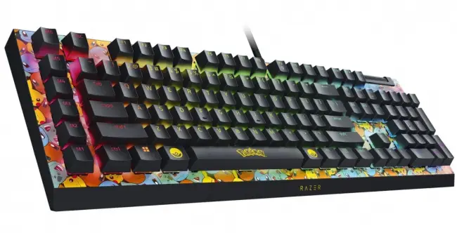 Игровая клавиатура Razer BlackWidow V4 X (Green Switch) - Pokemon Kanto Starters Ed. - US Layout Razer RZ03-04704200-R3M1 — для бизнеса и офиса Игровая клавиатура Razer BlackWidow V4 X (Green Switch) - Pokemon Kanto Starters Ed. - US Layout Razer RZ03-04704200-R3M1 — для бизнеса и офиса