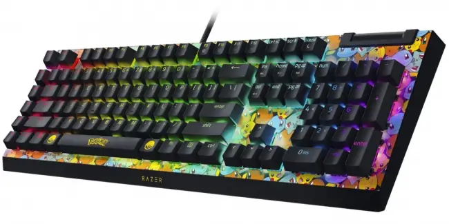 Игровая клавиатура Razer BlackWidow V4 X (Green Switch) - Pokemon Kanto Starters Ed. - US Layout Razer RZ03-04704200-R3M1 — для бизнеса и офиса Игровая клавиатура Razer BlackWidow V4 X (Green Switch) - Pokemon Kanto Starters Ed. - US Layout Razer RZ03-04704200-R3M1 — для бизнеса и офиса