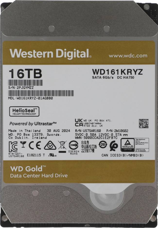 Жесткий диск WD WD161KRYZ — для бизнеса и офиса Жесткий диск WD WD161KRYZ — для бизнеса и офиса