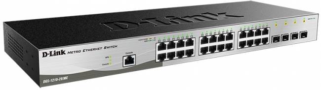 Коммутатор D-Link DGS-1210-28/ME/B2A — для бизнеса и офиса Коммутатор D-Link DGS-1210-28/ME/B2A — для бизнеса и офиса