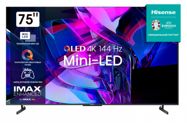 Телевизор ЖК 75'' Hisense Hisense 75U7KQ — для бизнеса и офиса Телевизор ЖК 75'' Hisense Hisense 75U7KQ — для бизнеса и офиса