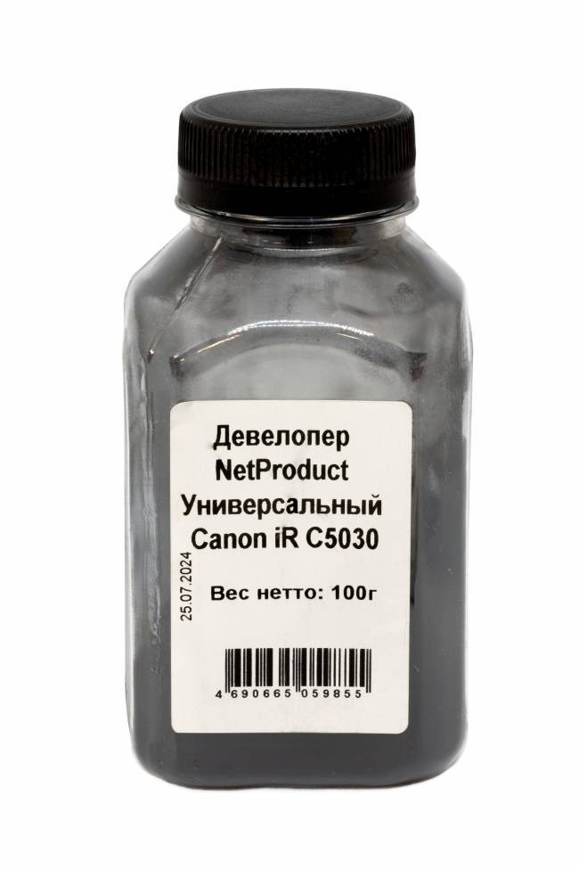 Девелопер NetProduct Универсальный для Canon iR C5030, 100 г, банка — для бизнеса и офиса Девелопер NetProduct Универсальный для Canon iR C5030, 100 г, банка — для бизнеса и офиса