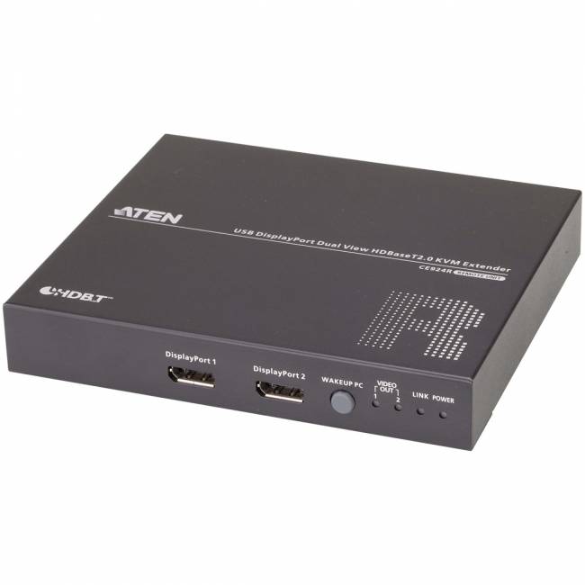 USB, Двойдной DisplayPort, КВМ-удлинитель с поддержкой HDBaseT™ 2.0 (4K@100 м)/ATEN ATEN CE924 — для бизнеса и офиса