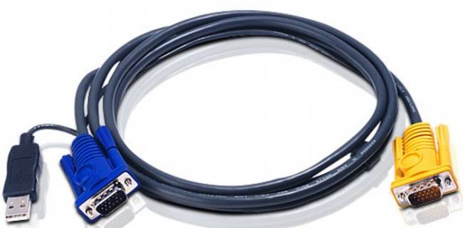 Шнур, мон., клав.+мышь USB, SPHD15=>HD DB15+USB A-Тип, Male-2xMale, 8+4 проводов, опрессованный, 1.8 метр., черный ATEN 2L-5202UP — для бизнеса и офиса Шнур, мон., клав.+мышь USB, SPHD15=>HD DB15+USB A-Тип, Male-2xMale, 8+4 проводов, опрессованный, 1.8 метр., черный ATEN 2L-5202UP — для бизнеса и офиса