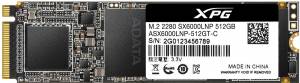 Твердотельный накопитель XPG SX6000 Lite ASX6000LNP-512GT-C