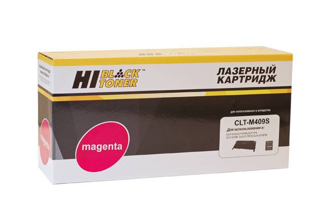 Тонер-картридж Hi-Black (HB-CLT-M409S) для Samsung CLP-310/315/CLX-3170fn/3175, M, 1K — для бизнеса и офиса Тонер-картридж Hi-Black (HB-CLT-M409S) для Samsung CLP-310/315/CLX-3170fn/3175, M, 1K — для бизнеса и офиса