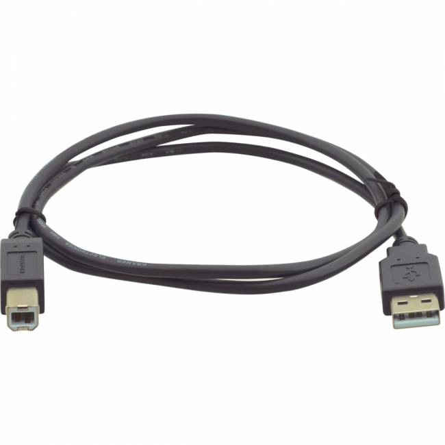 Кабель USB-A 2.0 вилка- USB-B вилка, 3 м Kramer C-USB/AB-10 — для бизнеса и офиса Кабель USB-A 2.0 вилка- USB-B вилка, 3 м Kramer C-USB/AB-10 — для бизнеса и офиса