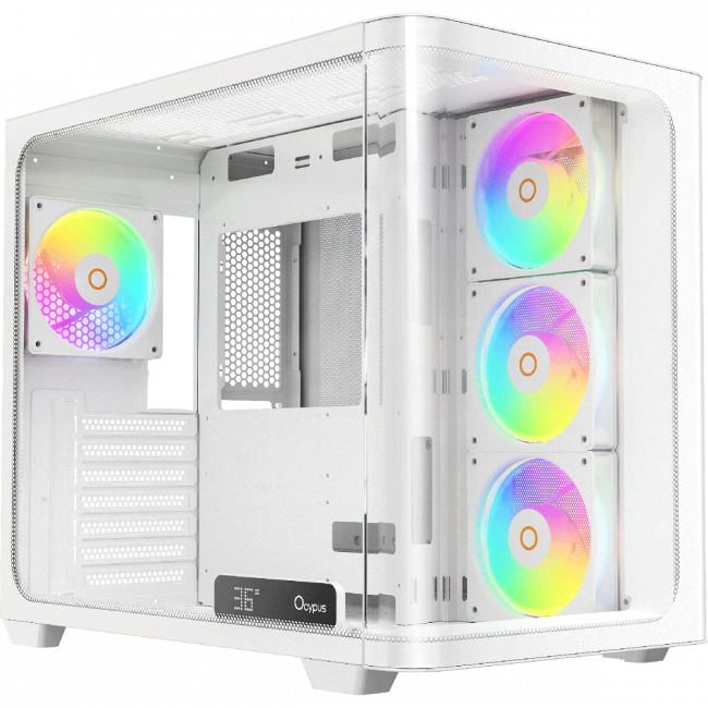 Корпус ПК без блока питания Ocypus Iota-C70-WHD400CD-GL — для бизнеса и офиса