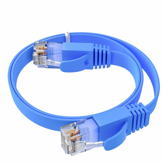 GCR Патч-корд PROF плоский прямой 10.0m, UTP медь кат.6, синий, 30 AWG, ethernet high speed 10 Гбит/с, RJ45, T568B, GCR-52852 Greenconnect RJ45(m) - RJ45(m) Cat. 7 U/UTP PVC 10м — для бизнеса и офиса GCR Патч-корд PROF плоский прямой 10.0m, UTP медь кат.6, синий, 30 AWG, ethernet high speed 10 Гбит/с, RJ45, T568B, GCR-52852 Greenconnect RJ45(m) - RJ45(m) Cat. 7 U/UTP PVC 10м — для бизнеса и офиса