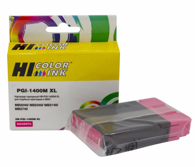 Картридж Hi-Black (PGI-1400XLM) для Canon MAXIFY MB2050/MB2350/MB2040/MB2340, M — для бизнеса и офиса Картридж Hi-Black (PGI-1400XLM) для Canon MAXIFY MB2050/MB2350/MB2040/MB2340, M — для бизнеса и офиса