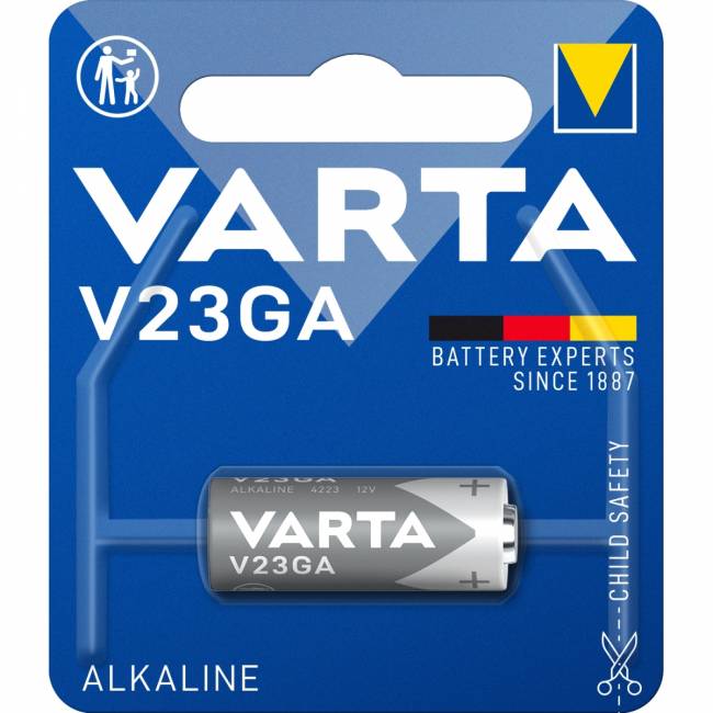 Батарейка Varta ELECTRONICS LR23/A23/MN21 BL1 Alkaline 12V (4223) (1/10/100) (1 шт.) Varta ALKALINE SPECIAL LR23 (04223101401) — для бизнеса и офиса Батарейка Varta ELECTRONICS LR23/A23/MN21 BL1 Alkaline 12V (4223) (1/10/100) (1 шт.) Varta ALKALINE SPECIAL LR23 (04223101401) — для бизнеса и офиса