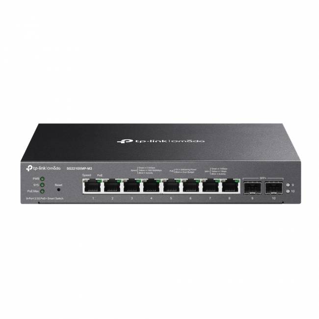 Коммутатор TP-Link SG2210XMP-M2 — для бизнеса и офиса Коммутатор TP-Link SG2210XMP-M2 — для бизнеса и офиса