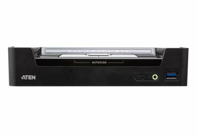 KVM переключатель ATEN CS1953-AT настольный 3-портовый гибридный DisplayPort USB 3.1  без адаптера питания ATEN CS1953-AT — для бизнеса и офиса