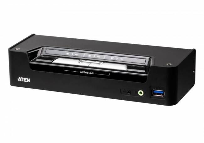KVM переключатель ATEN CS1953-AT настольный 3-портовый гибридный DisplayPort USB 3.1  без адаптера питания ATEN CS1953-AT — для бизнеса и офиса