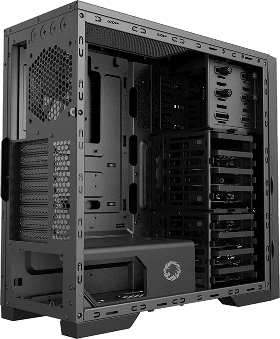 Компьютерный корпус E-ATX, без блока питания GameMax TiTan Silent — для бизнеса и офиса Компьютерный корпус E-ATX, без блока питания GameMax TiTan Silent — для бизнеса и офиса