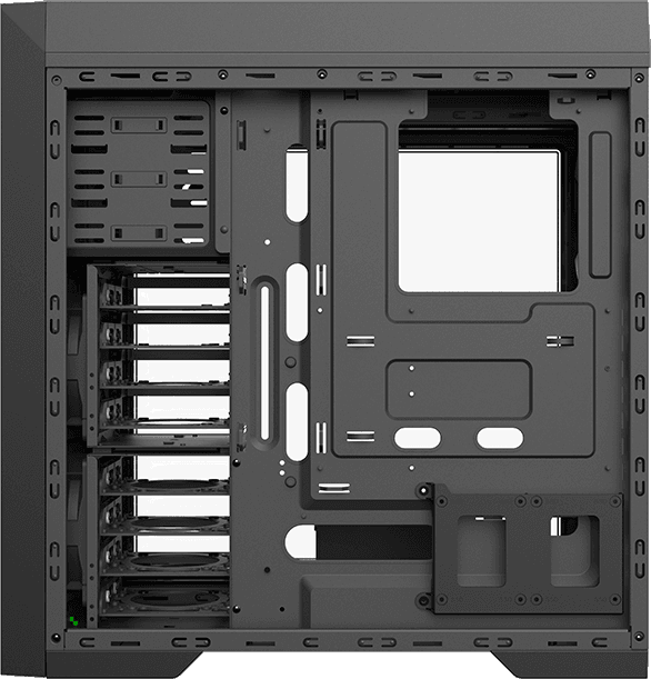 Компьютерный корпус E-ATX, без блока питания GameMax TiTan Silent — для бизнеса и офиса Компьютерный корпус E-ATX, без блока питания GameMax TiTan Silent — для бизнеса и офиса