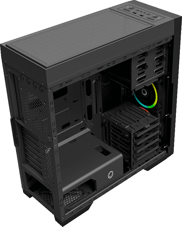 Компьютерный корпус E-ATX, без блока питания GameMax TiTan Silent — для бизнеса и офиса Компьютерный корпус E-ATX, без блока питания GameMax TiTan Silent — для бизнеса и офиса
