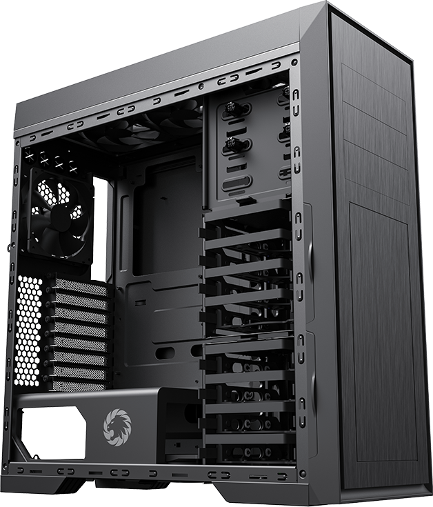 Компьютерный корпус E-ATX, без блока питания GameMax TiTan Silent — для бизнеса и офиса Компьютерный корпус E-ATX, без блока питания GameMax TiTan Silent — для бизнеса и офиса
