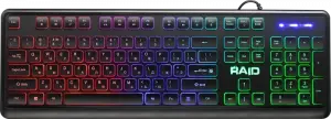 Defender Проводная игровая клавиатура Raid GK-778DL RU, Rainbow,104 кнопки Defender 45778