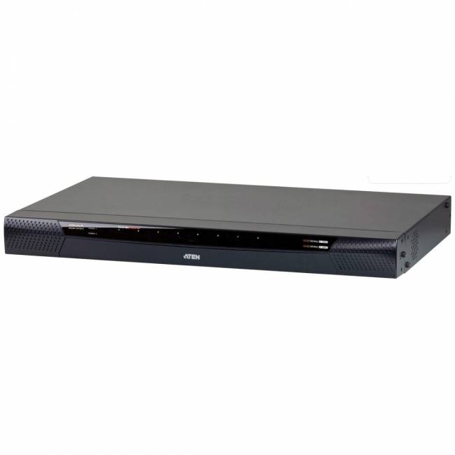 Переключатель, электрон., KVM, 1 local user PS2/USB+VGA+ IP user => 8 cpu (PS2/USB/Sun+VGA)/RS232, без шнуров и адаптеров, 1900x1200, 1U 19", исп.адаптеры и UTP, OSD, каскад 128, (двойное питание;поддержка технол. шифр.) ATEN KN1108VA — для бизнеса и офиса Переключатель, электрон., KVM, 1 local user PS2/USB+VGA+ IP user => 8 cpu (PS2/USB/Sun+VGA)/RS232, без шнуров и адаптеров, 1900x1200, 1U 19", исп.адаптеры и UTP, OSD, каскад 128, (двойное питание;поддержка технол. шифр.) ATEN KN1108VA — для бизнеса и офиса