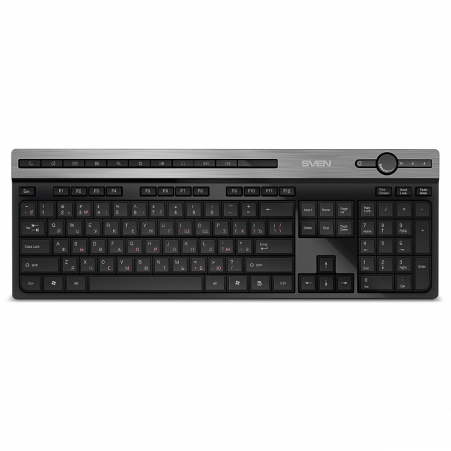 Беспроводная клавиатура SVEN KB-E5500W (2,4 GHz, 115кл.) Sven SV-021931 — для бизнеса и офиса Беспроводная клавиатура SVEN KB-E5500W (2,4 GHz, 115кл.) Sven SV-021931 — для бизнеса и офиса