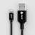 Greenconnect Кабель 3A 1.5m Apple USB 2.0, AM/Lightning 8pin MFI для Iphone 5/6/7/8/X - светодиодный, поддержка всех IOS, черный, AL корпус черный Greenconnect USB 2.0 Type-AM - Lightning (m) 1.5м — для бизнеса и офиса
