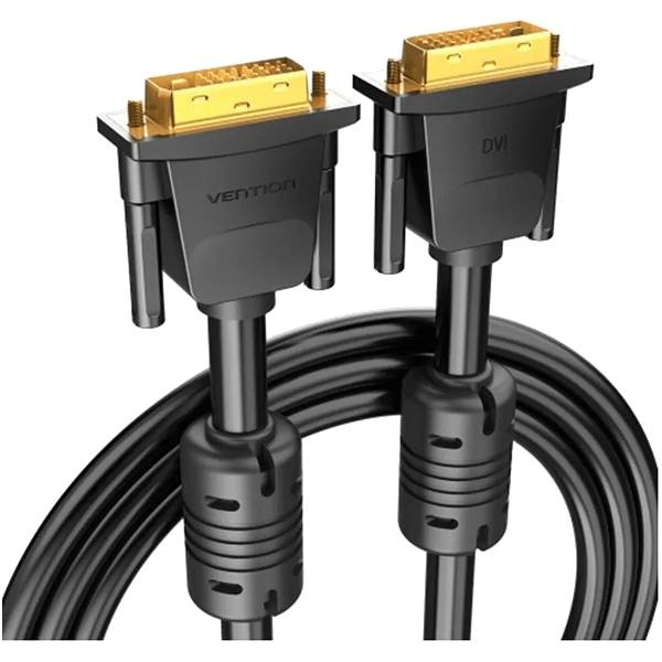 Кабель Vention DVI-I Dual link 24+5M/VGA 15M с ферритовым фильтром - 1.5м. Кабель Vention DVI-I(m)/VGA(m) - 1.5 м (EACBG) — для бизнеса и офиса