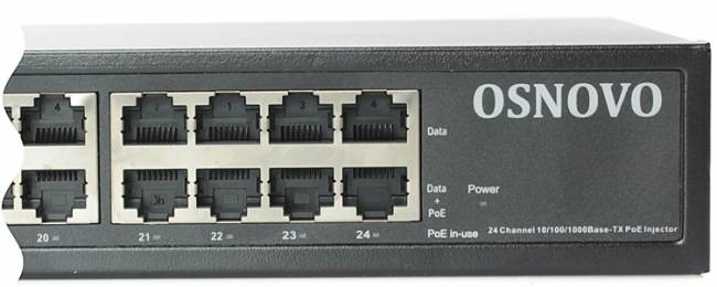 Инжектор OSNOVO Midspan-24/370RG — для бизнеса и офиса Инжектор OSNOVO Midspan-24/370RG — для бизнеса и офиса