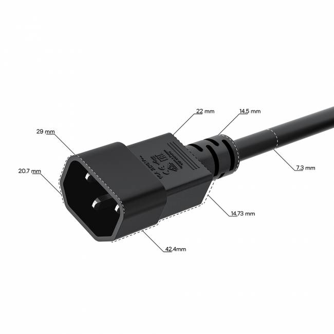 Кабель питания GreenConnect GCR-55922 — для бизнеса и офиса