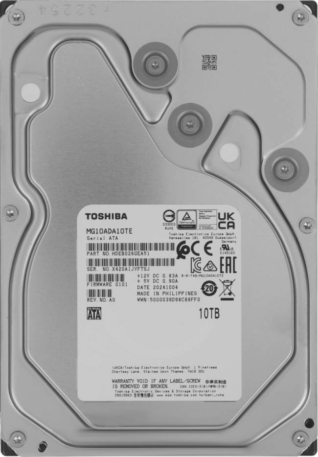 Жесткий диск Toshiba MG10ADA10TE — для бизнеса и офиса