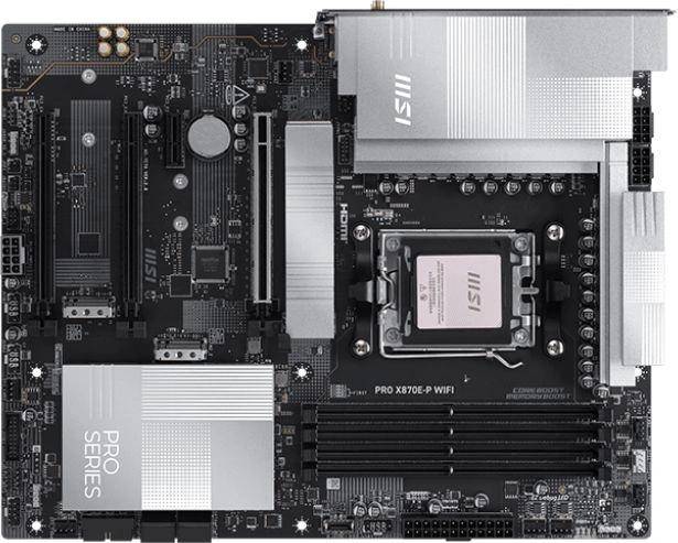 Материнская плата MSI PRO X870E-P WIFI — для бизнеса и офиса Материнская плата MSI PRO X870E-P WIFI — для бизнеса и офиса