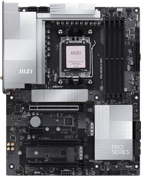 Материнская плата MSI PRO X870E-P WIFI — для бизнеса и офиса Материнская плата MSI PRO X870E-P WIFI — для бизнеса и офиса
