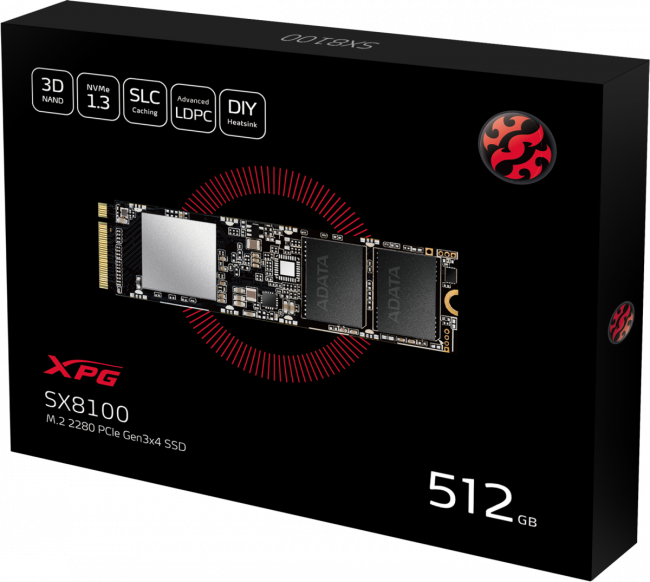 Твердотельный накопитель XPG SX8100 ASX8100NP-512GT-C — для бизнеса и офиса Твердотельный накопитель XPG SX8100 ASX8100NP-512GT-C — для бизнеса и офиса