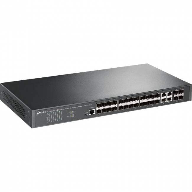 Управляемый коммутатор с 20 гигабитными портами SFP, TP-Link JetStream (TL-SG3428XF) — для бизнеса и офиса Управляемый коммутатор с 20 гигабитными портами SFP, TP-Link JetStream (TL-SG3428XF) — для бизнеса и офиса