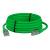 GCR Патч-корд прямой 1.0m LSZH UTP кат.6, зеленый, 24 AWG, литой без фиксатора, ethernet high speed, RJ45, T568B Greenconnect RJ45(m) - RJ45(m) Cat. 6 U/UTP LSZH 1м — для бизнеса и офиса