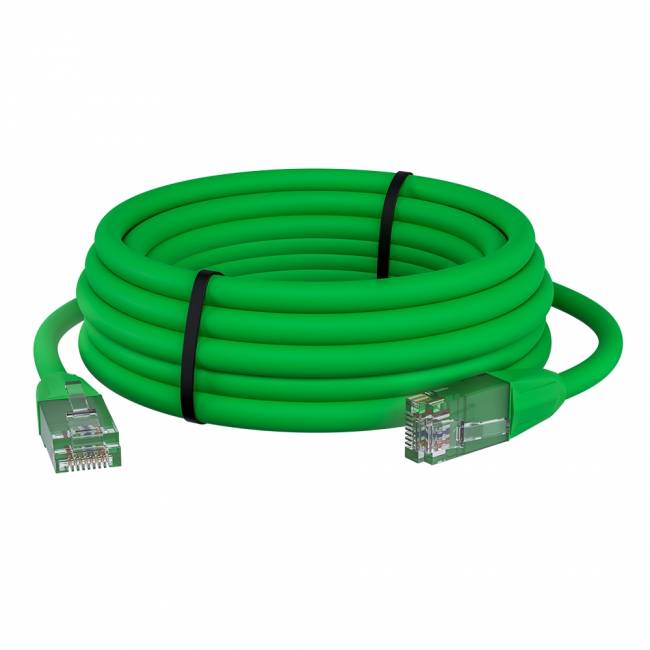 GCR Патч-корд прямой 1.0m LSZH UTP кат.6, зеленый, 24 AWG, литой без фиксатора, ethernet high speed, RJ45, T568B Greenconnect RJ45(m) - RJ45(m) Cat. 6 U/UTP LSZH 1м — для бизнеса и офиса