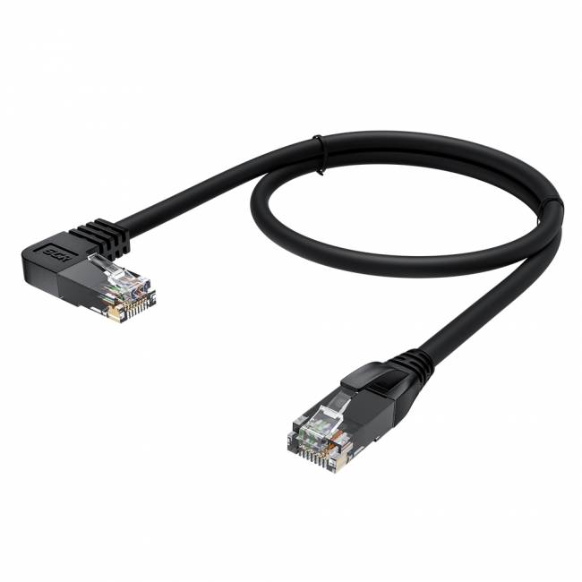 GCR Патч-корд прямой 1.0m UTP кат.5e, черный, левый угол, литой, ethernet high speed, RJ45, T568B, GCR-53127 Greenconnect RJ45(m) - RJ45(m) Cat. 5e 1м чёрный — для бизнеса и офиса GCR Патч-корд прямой 1.0m UTP кат.5e, черный, левый угол, литой, ethernet high speed, RJ45, T568B, GCR-53127 Greenconnect RJ45(m) - RJ45(m) Cat. 5e 1м чёрный — для бизнеса и офиса