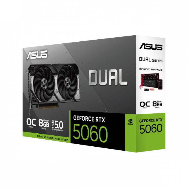 Видеокарта ASUS DUAL RTX5060 O8G — для бизнеса и офиса